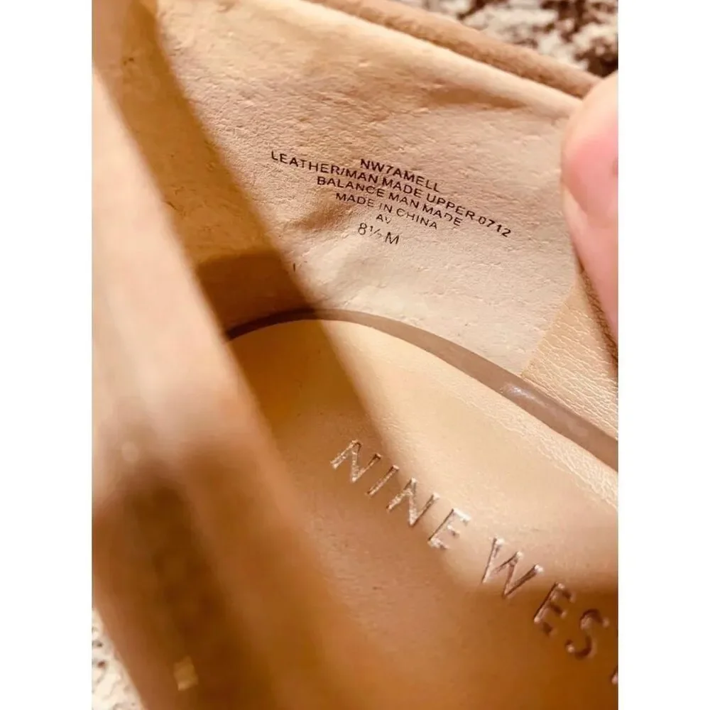 Nine-west Women's Tan Suede Heels, Pumps - Picture 8 of 8